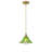 1-lamp green dimmable glass iron pendant light