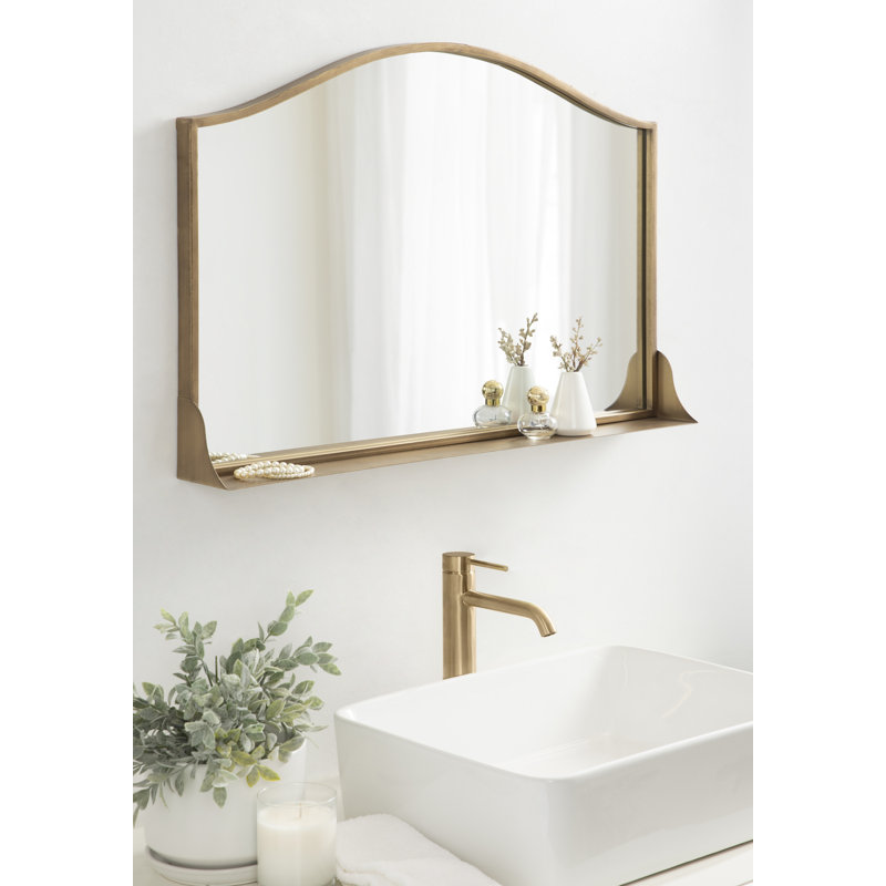 Miroir mural Dukene, Or, 32 po x 22 po