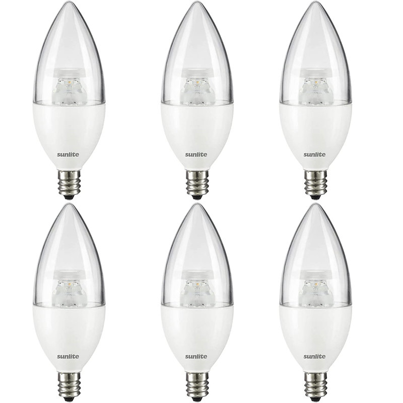4,5 W (équivalent à 40 W), DEL B11, ampoule à intensité variable, culot E12 / candélabre, Blanc froid