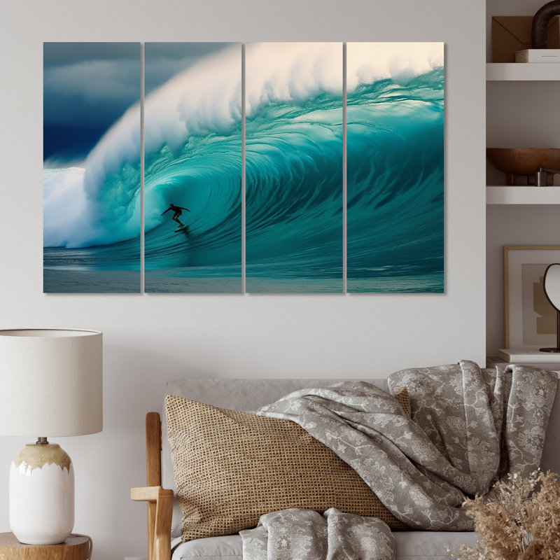 Hawaiian Waves Surf Dream I U.S. States & Territories Wall Decor on Metal