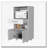 White Pantry Cabinet Microwave Stand