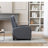 25.59" Wide Modern and Overstuffed Massage Home Theater Individual Seat with Remote Control 