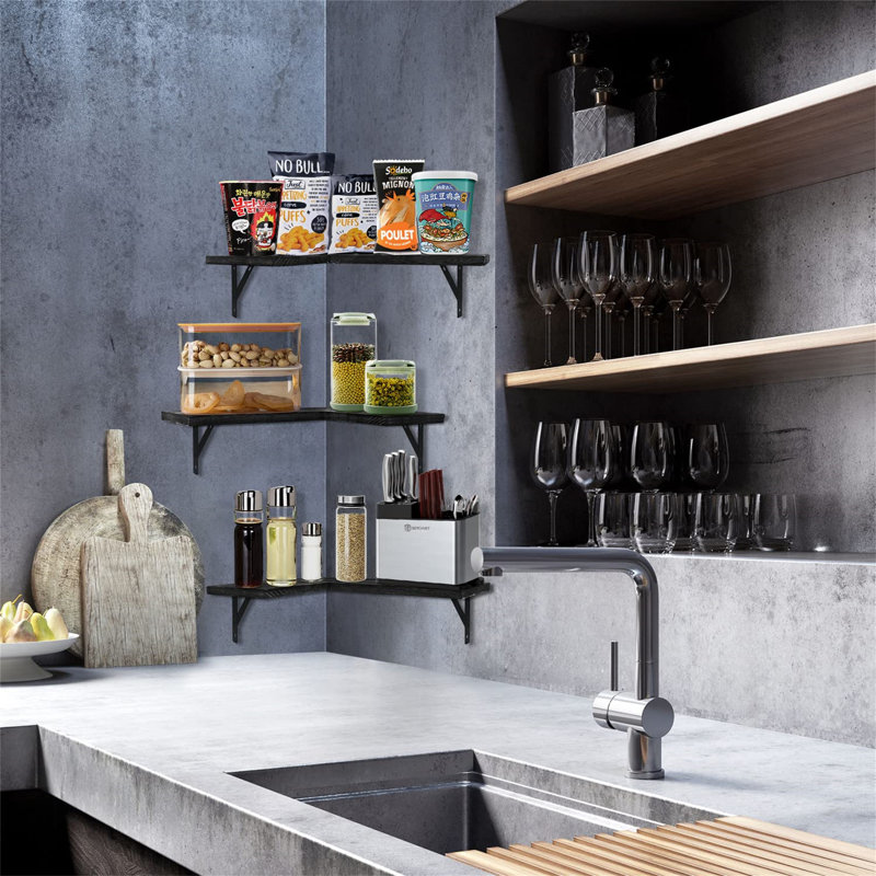 Bhudevi 3 Piece Floating Shelf