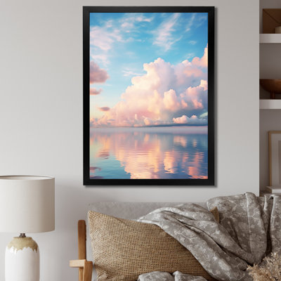 «Serino White Sky Pure Elegance», reproduction d'art sur toile encadrée