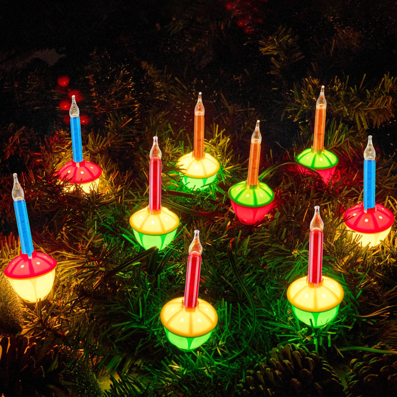 Guirlande de Noël, 9 lumières à bulles