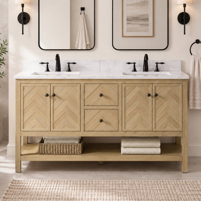 Ensemble de meuble-lavabo double 60 po Chazden