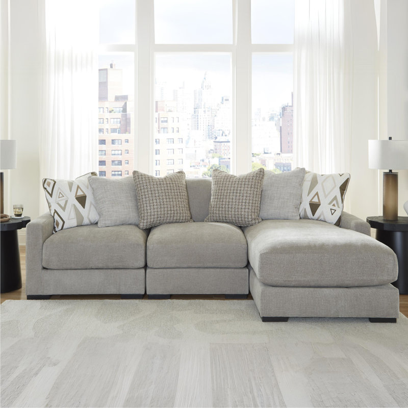 Canapé modulaire 3 pièces avec méridienne Bradninch