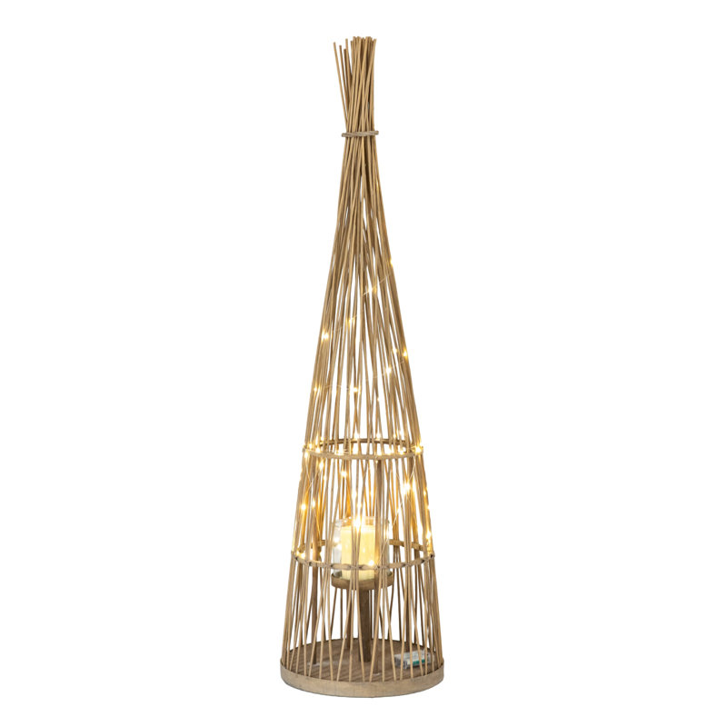 Andrian Wicker Candle Accessories, 130cm H x 32cm W x 32cm D