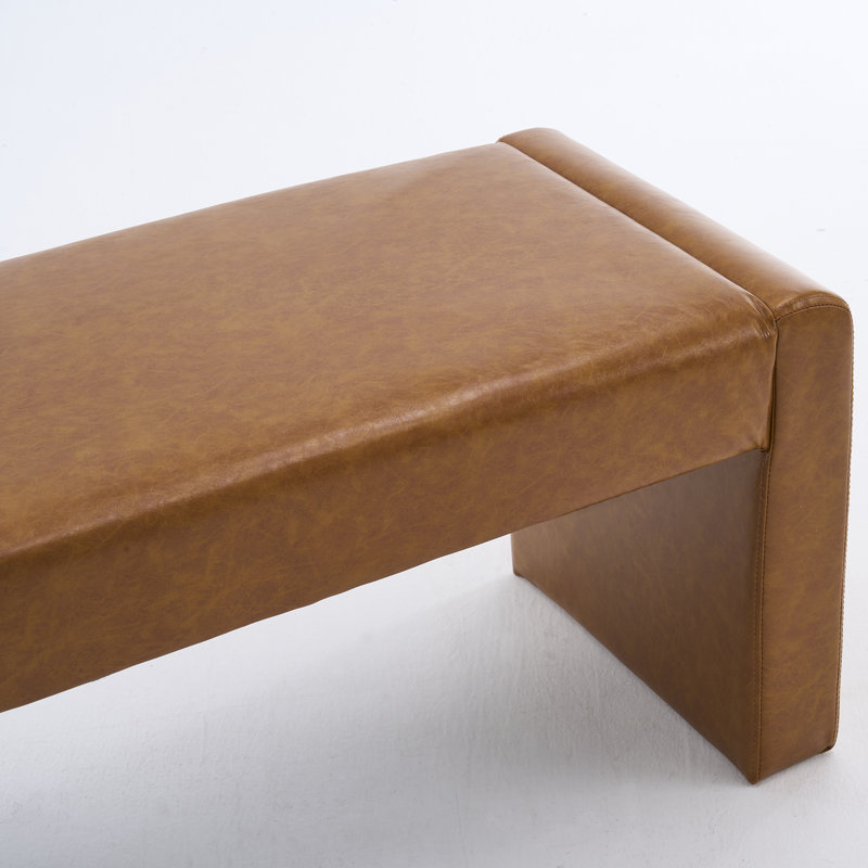 Velvet/Faux Leather Entryway Bench End Of Bed Bench Upholstered Modern Window Bench Comfy Ottoman For Dining Room/Bedroom/Living Room/Hallway/Indoor