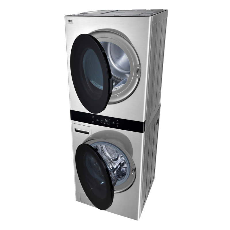 LG STUDIO WashTower with Washer & 7.4 cu. ft. Dryer with Center Control® - 5.0 cu. ft., Gas, Gray