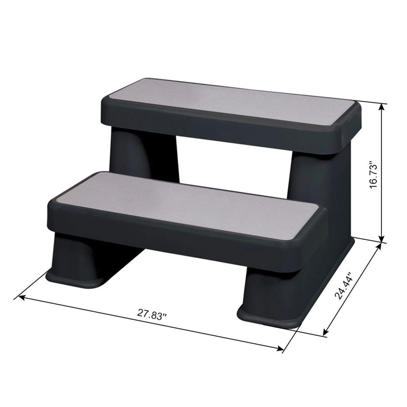 Bueno Gray UV Resistant Plastic Spa Step