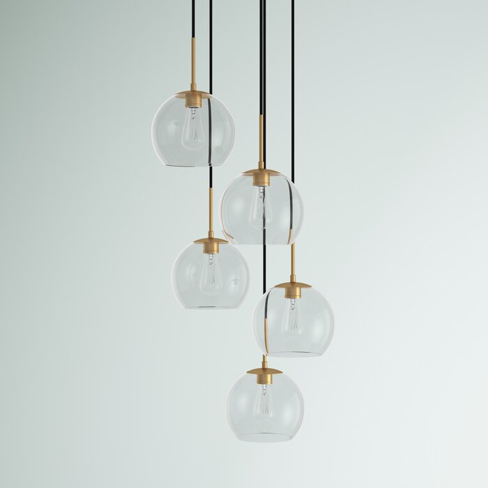 Mercury Row® Snead 5 - Light Cluster Pendant & Reviews | Wayfair