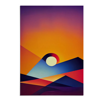 XV1022-5055X Vivid Sunset Abstract - Print