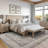 Nel Paz Border Beige Gray Ivory Machine Washable Area Rugs-1802250605