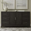 Ensemble de chambre à coucher avec grand lit, commode et miroir, table de chevet Keniston-109530245