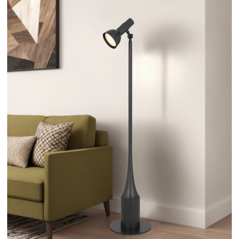 CCT (Colour Changing Temperature) 10W Intergrated dimmable LED floor lamp with touch sensor switch and adjustment shade