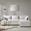 Chaise sans accoudoirs modulaire en polyester doux beige, sièges d'appoint modernes et personnalisables pour le salon