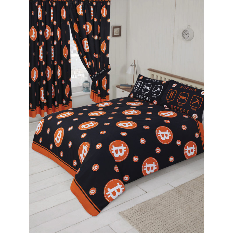BITCOIN Juliana Pencil Pleat Semi Sheer Curtain