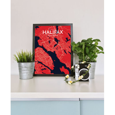 Halifax City Map - No Frame Print