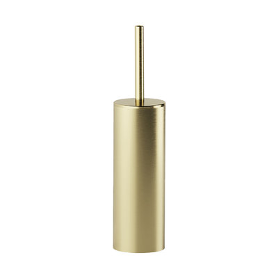 Brosse de toilette et support My Love en or brossé