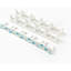 Pinces pour portes d'armoire - Organisateur pour épices - Support à épices pouvant contenir 15 pots à épices - Pince adhésive extra forte en blanc pour garde-manger 15 carats