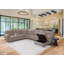 Canapé-lit modulaire inclinable électrique avec rangement Paille Driftwood 6 pièces