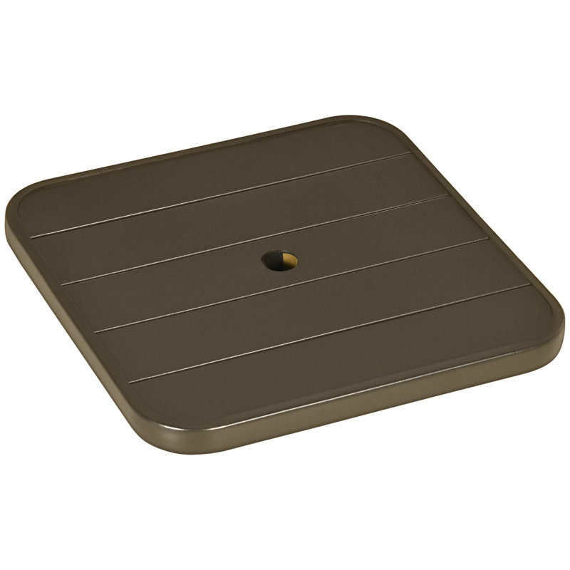 Table de parasol portable polyvalente pour divers espaces extérieurs, rehaussant l'expérience de loisirs, Brun