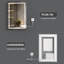 Harana Front and Back Lighting Dimmable Anti-Fog Bathroom/Vanity Mirror with Tempered Glass-2069379525