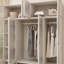 Armoire de rangement à 4 portes avec armoire à 2 plateaux