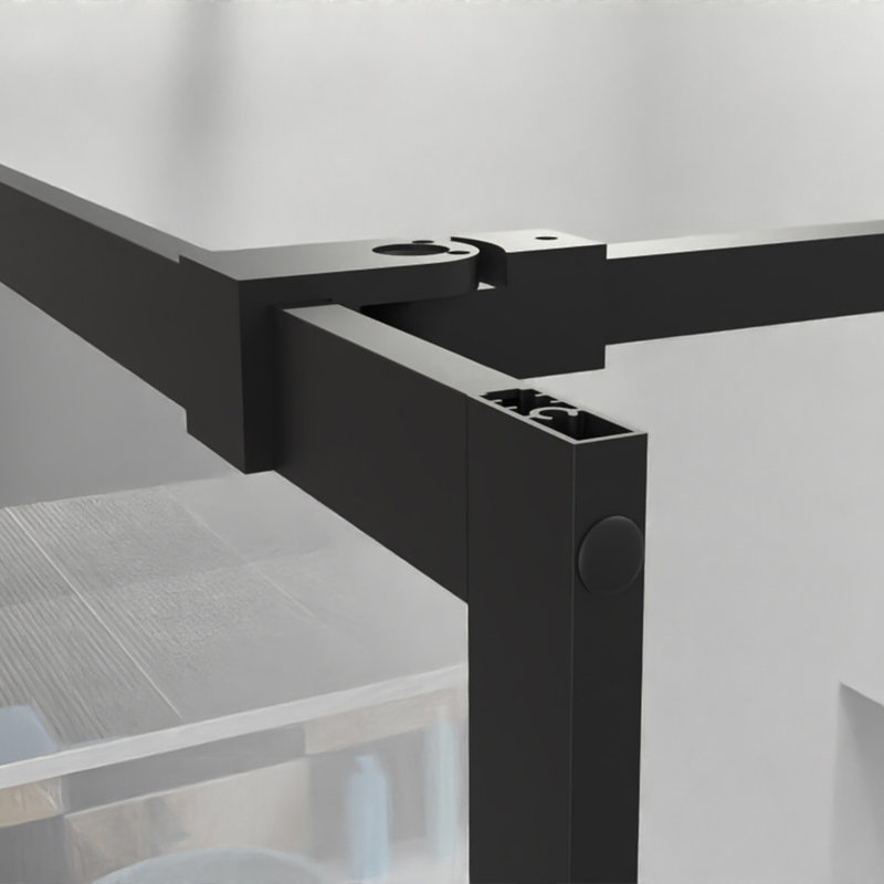 46" X 72" Black Shower Screen For Walk-In - Tempered Glass And Adjustable Build Black, Glass, Solid Support