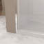 Porte de douche - Verre trempé de 1/4 po (6 mm), cadre en aluminium chromé, film antidéflagrant