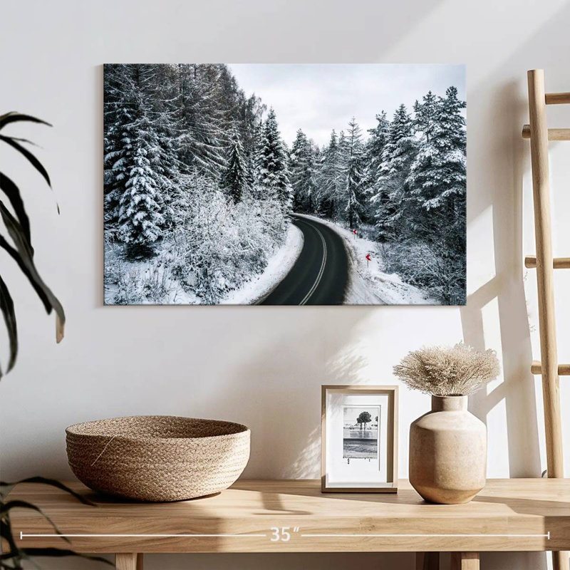 Harnek Curvy Road en hiver, H 16 po x l 24 po