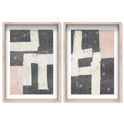 Placed together set Framed Graphic Art