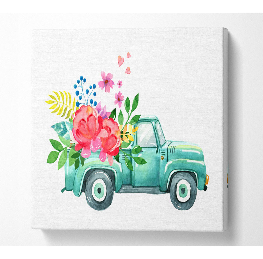 Pick Up Flowers - Kunstdrucke auf Leinwand - Wrapped Canvas