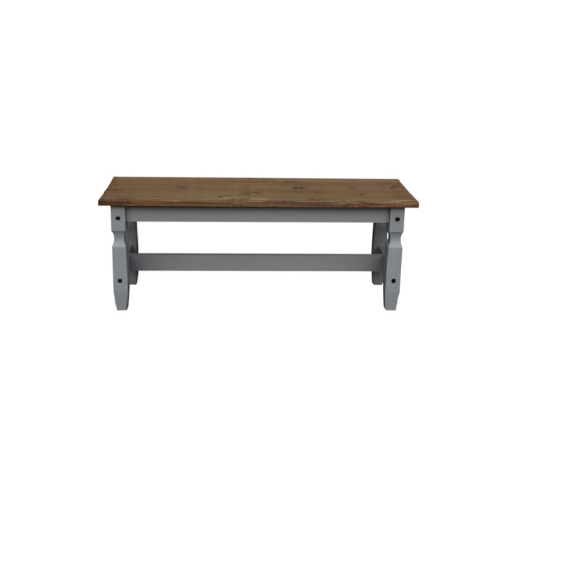 Solid Wood Bench, 45 x 120 x 38cm