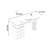 Gray White Rock Slab Three Drawers Computer Desk-712666512