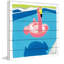 « pool float » par molly rosner, reproduction d’art sur bois blanc-18598534
