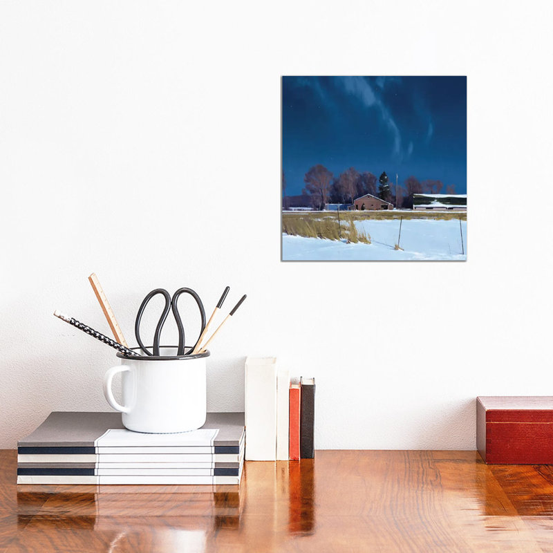 Sauk Rapids Farm By Moonlight by Ben Bauer - Wrapped Canvas Print, 30.48 cm H x 30.48 cm W