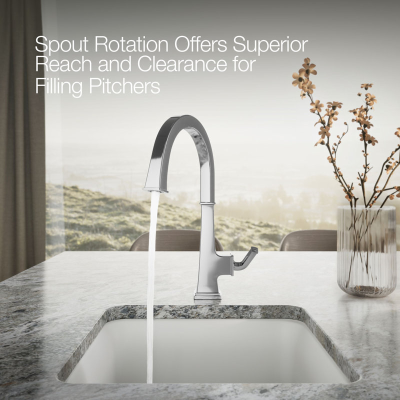 Riff Single-Handle Bar Sink Faucet, Polished Chrome