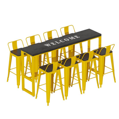 Katence Rectangular 78.8'' L x 15.8'' W Dining Set