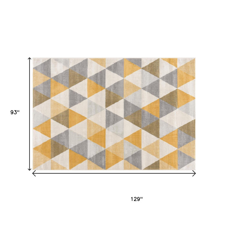 Geometric Indoor Rug, Rectangle 8' x 11'