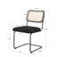 Chaise de travail en velours Annariitta