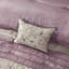 Ensemble d'édredon brodé 7 pièces mauve