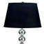Lampe de table haute 30 po en métal avec finition chromée