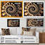 Adrius Golden Fractal Bliss II - reproduction sur toile-87373285-87373279