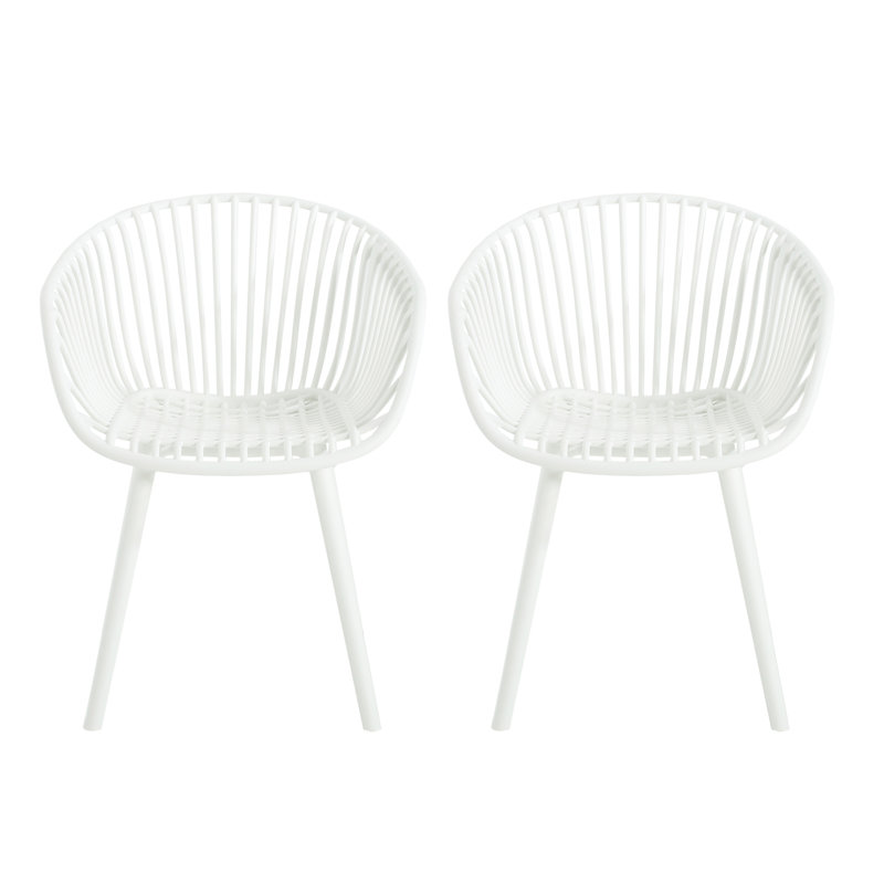 Chaise Mykonos (ensemble de 2), Blanc