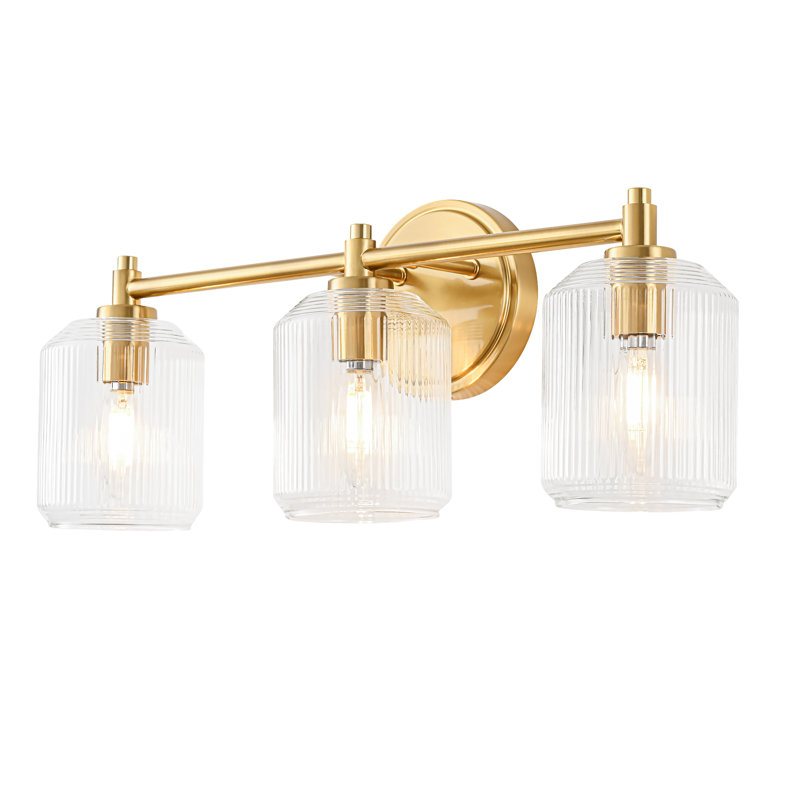 Eastwood 3 Lights Dimmable Bathroom Vanity Light Modern Wall Sconce Clear Shade, 8.75" H x 21" W x 6" D, 3 Lights