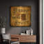 «Strong And Stout» par Art Licensing Studio, art mural en métal doré, 12 po x 12 po-1855903506
