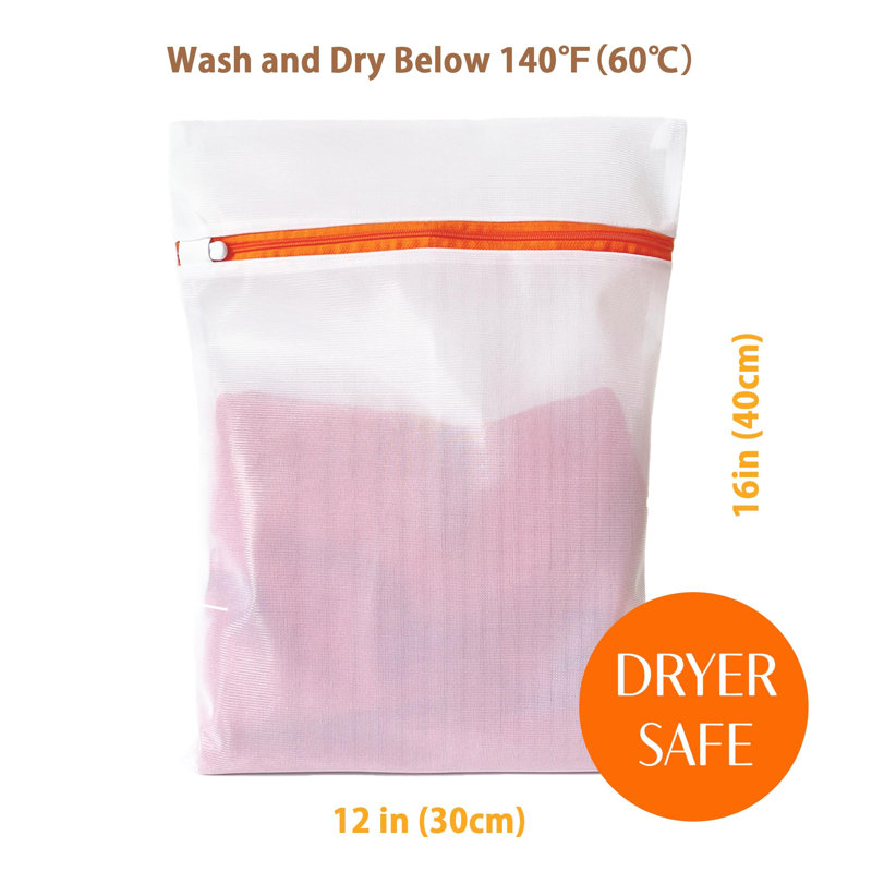 4 Pack Mesh Laundry Bags for Delicates 12inx16in
