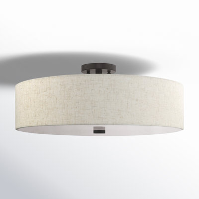 Bazilijus Fabric Semi Flush Mount